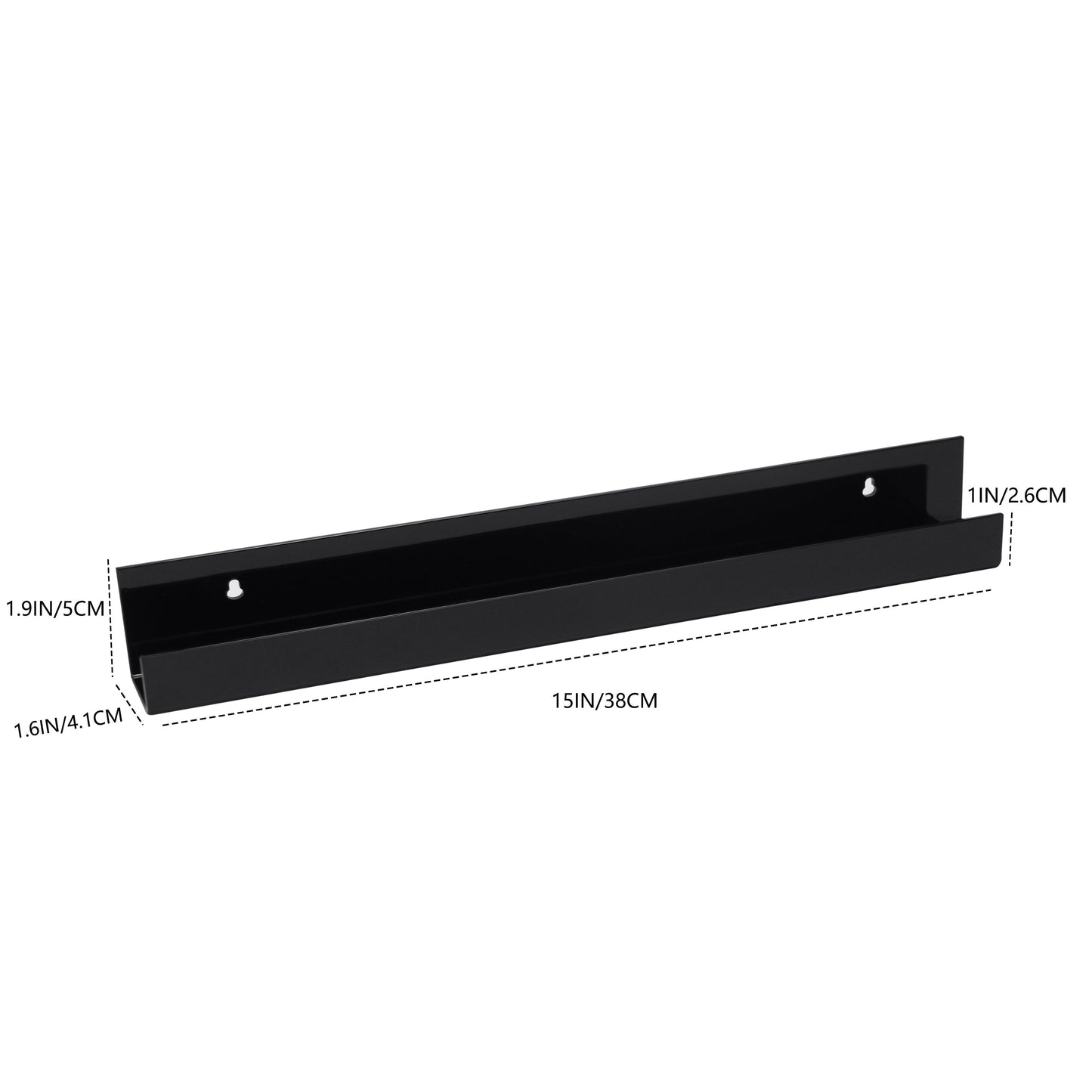 Rynx | AcrylicClear - Floating Transparent Storage Shelves for Bedroom, Living Room & Bathroom