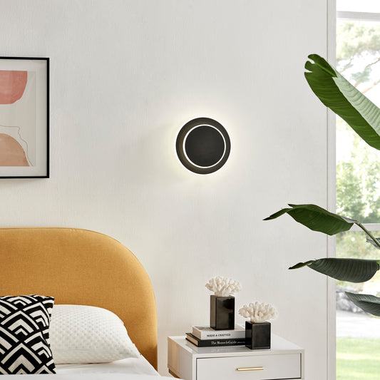 Rynx | Luna Eclipse To Circles Multiuse Lamp // Black