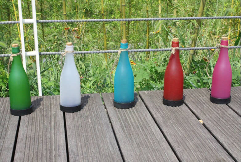 Rynx | 5 Piece Solar Wine Bottle Light Outdoor Decoration Plastic LED Hanging Light