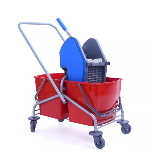 Rynx | Double-Bucket (25L x 2) Mop-Wringer Cart
