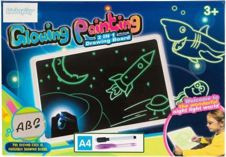 Rynx | Magic Pad Illuminated LED drawing tablet with 6 pens - 3D
