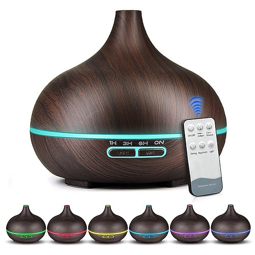 Rynx | Aromatherapy Aroma Oil Diffuser Wood Grain - Remote Control