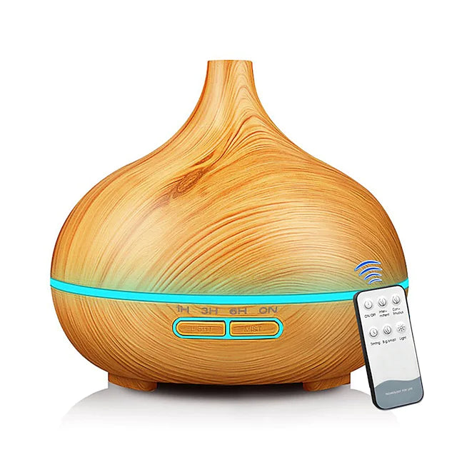 Rynx | Aromatherapy Aroma Oil Diffuser Wood Grain - Remote Control