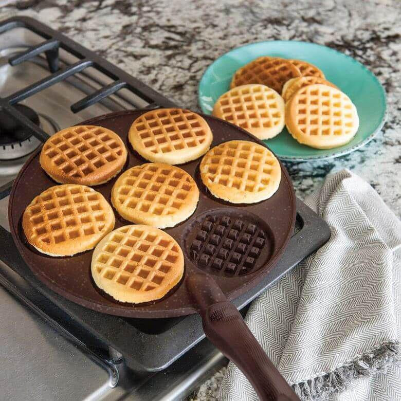 Rynx | Waffle Maker Pan -7 Holes / Copper