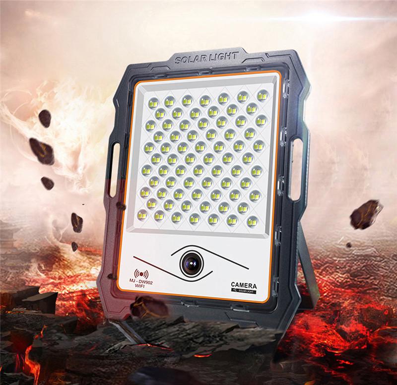 Rynx | Smart Solar LED Floodlight with Wireless Camera + Solar Panel + Optical Lens