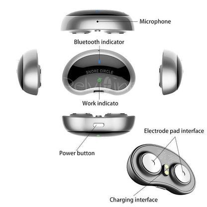 Rynx | SNORE CIRCLE - Bluetooth Anti-snoring Device Muscle Stimulator