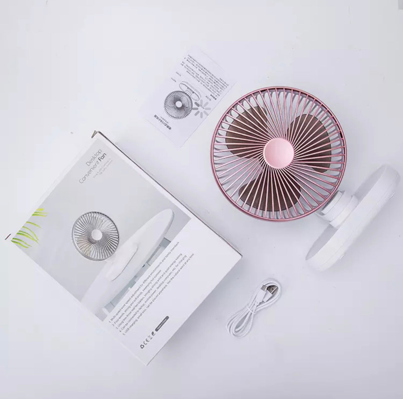 Rynx | Mini Wireless USB Desktop Fan (oscillating)