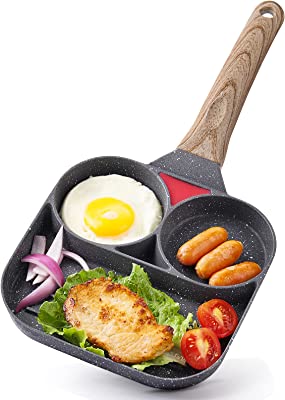 Rynx | 24 cm Non-Stick Aluminium 2-Hole Crepe & Egg Pan – Multifunctional Frying Pan for Gas & Induction Stoves