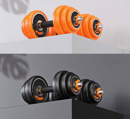 Rynx | DB-2306 Weightlifting set with barbell, dumbbells, and kettlebells