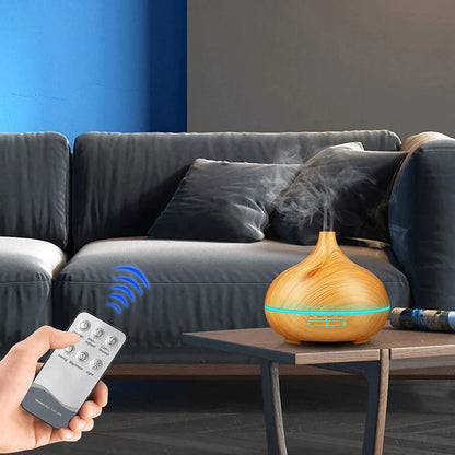Rynx | Aromatherapy Aroma Oil Diffuser Wood Grain - Remote Control