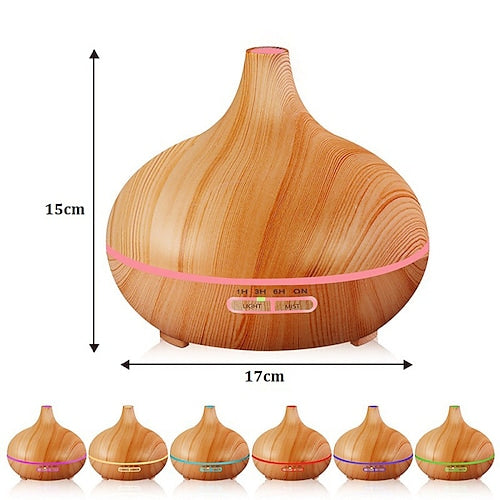 Rynx | Aromatherapy Aroma Oil Diffuser Wood Grain - Remote Control