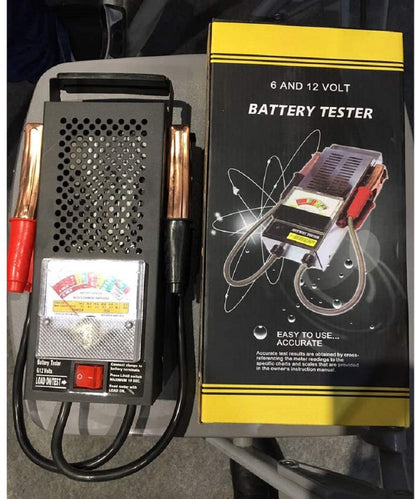Rynx | 6V/12 200 Amp Battery Load Tester with Heavy Insulated Copper Clamps and Auto