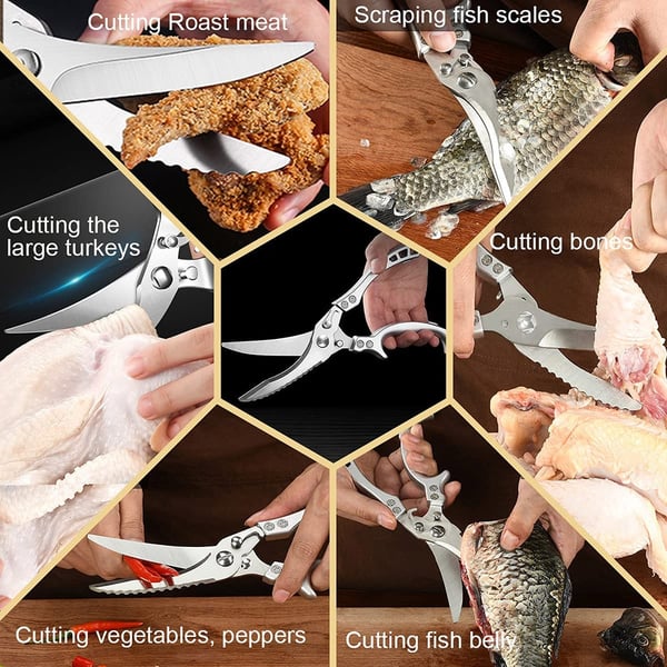 Rynx | Stainless Steel Bone Cutting Kitchen Scissors
