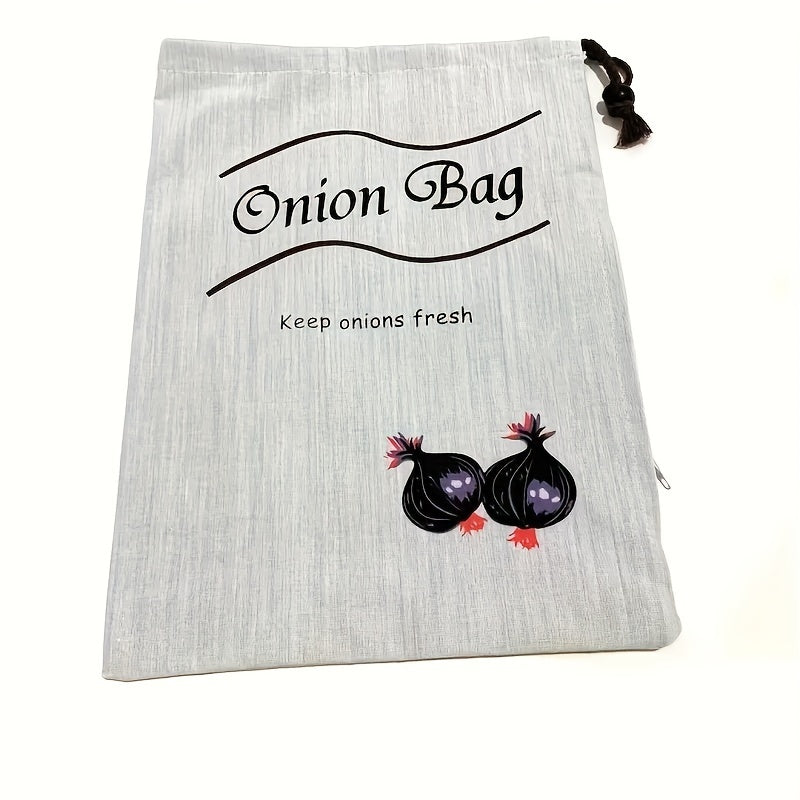 Rynx | Set of 2 Reusable Vegetable Bags – Food-Safe Drawstring Storage for Fresh Potatoes, Onions & Root Veggies, Prevent Sprouting, Kitchen Organizer