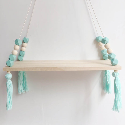Rynx Colorful Beads Tassel Kids Room Wall Shelf