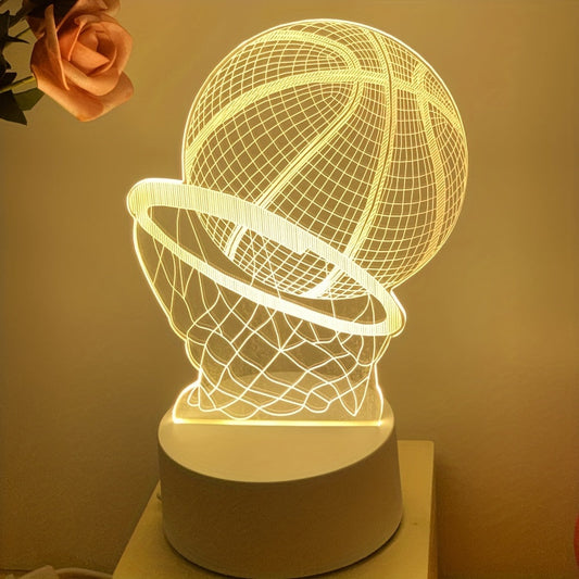 Rynx | Illusion Lamp - 3D Basketball USB Table Lamp with LED Decorative Lighting