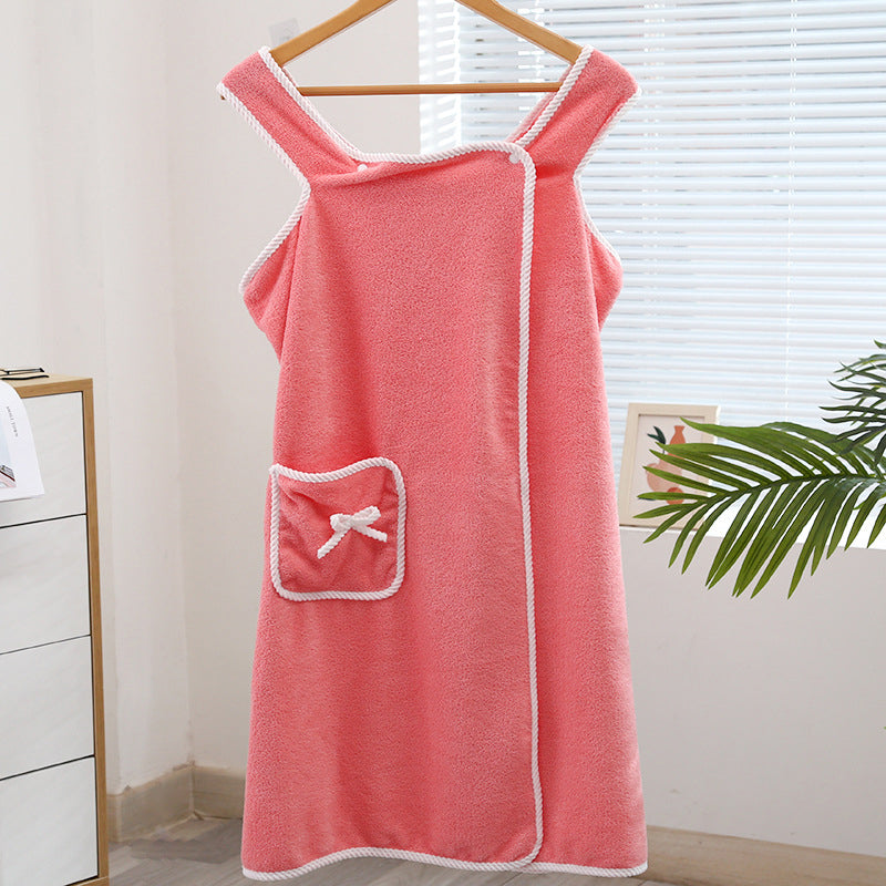 Rynx | Sling Coral Velour Bathrobe