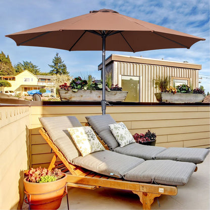 Rynx | 7.5FT Patio Umbrella with Push Button Tilt and Crank