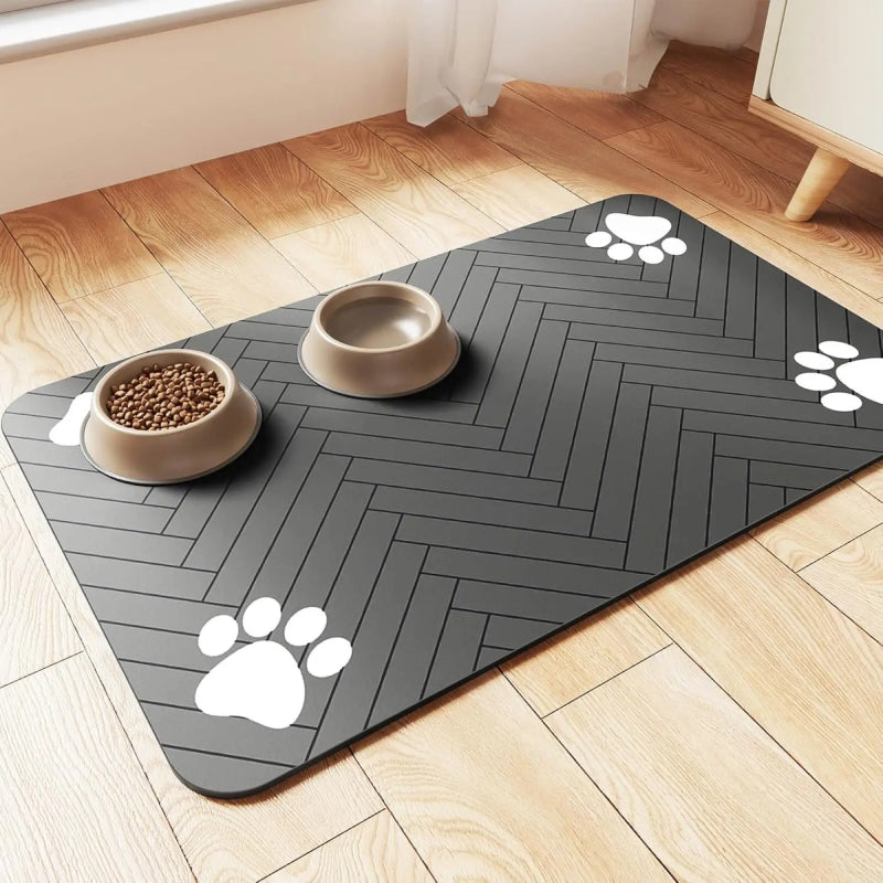 Rynx | Absorbent Pet Feeding Mat with Waterproof Rubber Backing