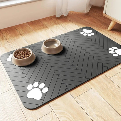 Rynx | Absorbent Pet Feeding Mat with Waterproof Rubber Backing