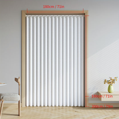 Rynx | Waterproof and Scratch-Resistant Folding Door Curtain - Versatile for Kitchen, Office, Dining Room, Living Room, Bedroom | Invisible Partition, Easy Care, Polyester and Oxford Fabric, All-Season Modern Style with Magnetic Closure