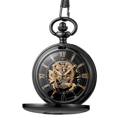 Rynx | Skull Pocket Watch Hult Flip Retro Mechanical