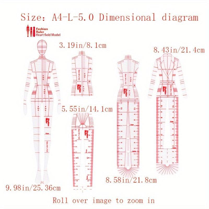 Rynx | Fashion Designer's Acrylic Sketch Line - Ultimate Guide for Human Figures and Clothing Designs