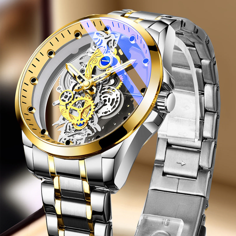 Rynx | New Double-Sided Skeleton Handful Automatic Machine Non-Mechanical Watch