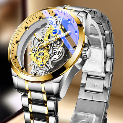 Rynx | New Double-Sided Skeleton Handful Automatic Machine Non-Mechanical Watch