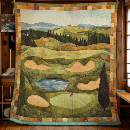 Rynx | I Love Golf Quilted Blanket
