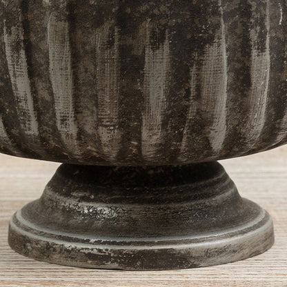 Rynx | Worn Silver Metal Compote Bowl