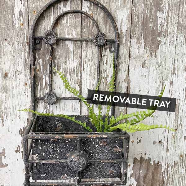 Rynx | Antique Finish Grid Wall Planter