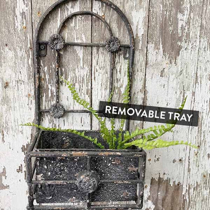 Rynx | Antique Finish Grid Wall Planter