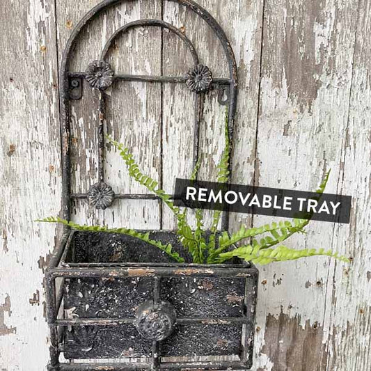 Rynx | Antique Finish Grid Wall Planter