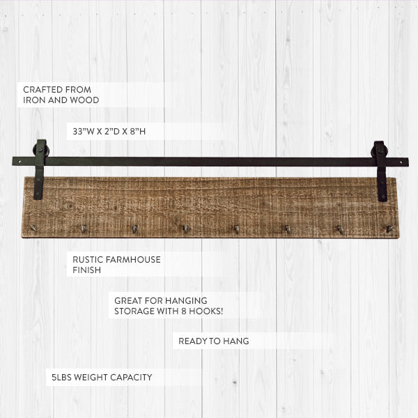 Rynx | Barndoor Hardware Wall Hook System