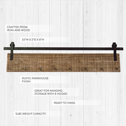 Rynx | Barndoor Hardware Wall Hook System