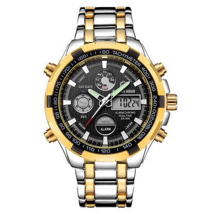 Rynx | Men's Calendar Alloy Sports Multi-function Watch