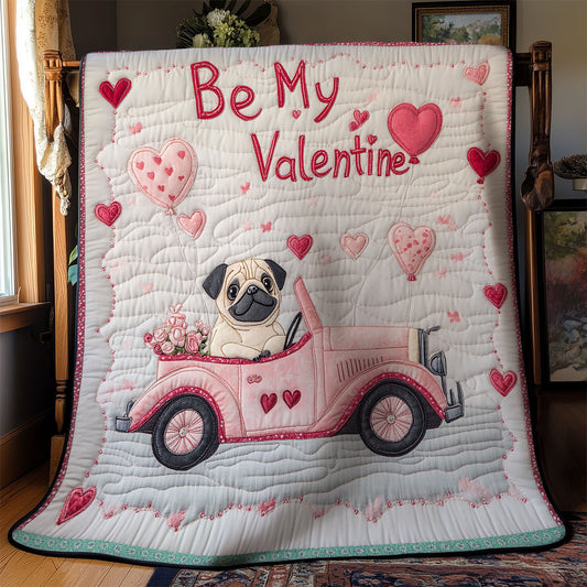 Rynx | Pug Auto Valentine's Day Blanket