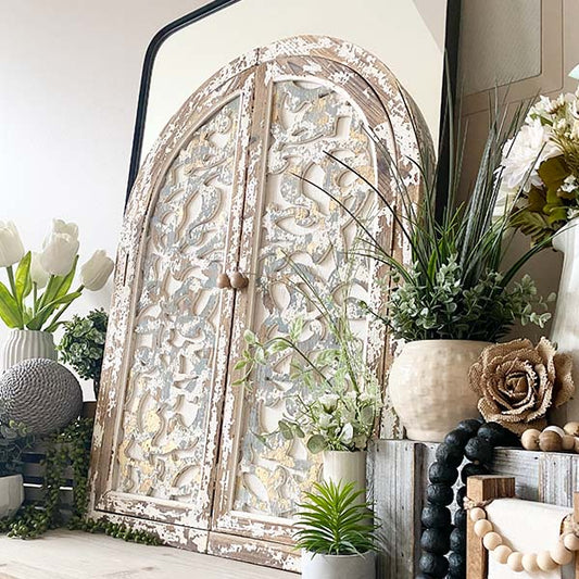 Rynx | Worn embellished high doors