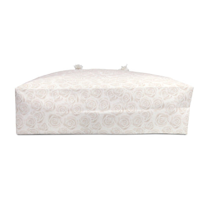 Rynx | Elegant White Roses Weekend Carry Bag - Your Luxury Travel Companion