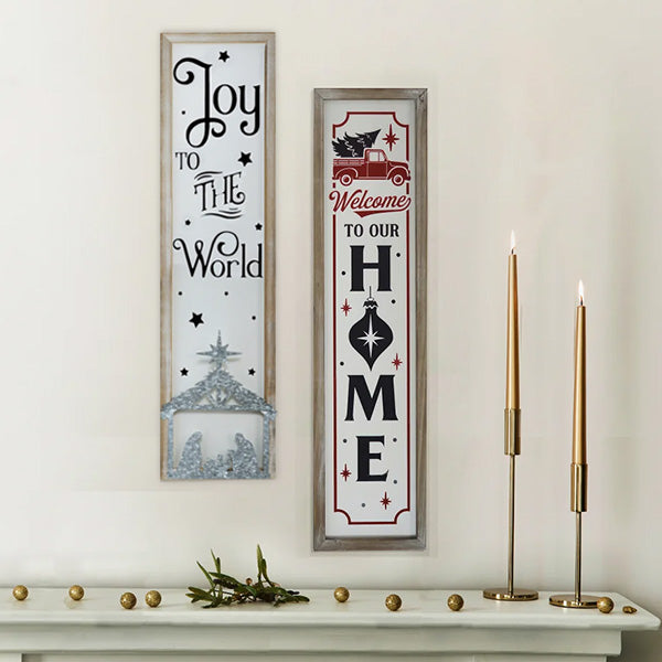 Rynx | Antique Wood Holiday Sign, Choose Your Style