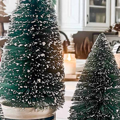 Rynx | Bottle brush trees with ceramic pots, set of 3