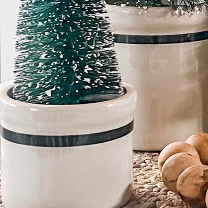 Rynx | Bottle brush trees with ceramic pots, set of 3