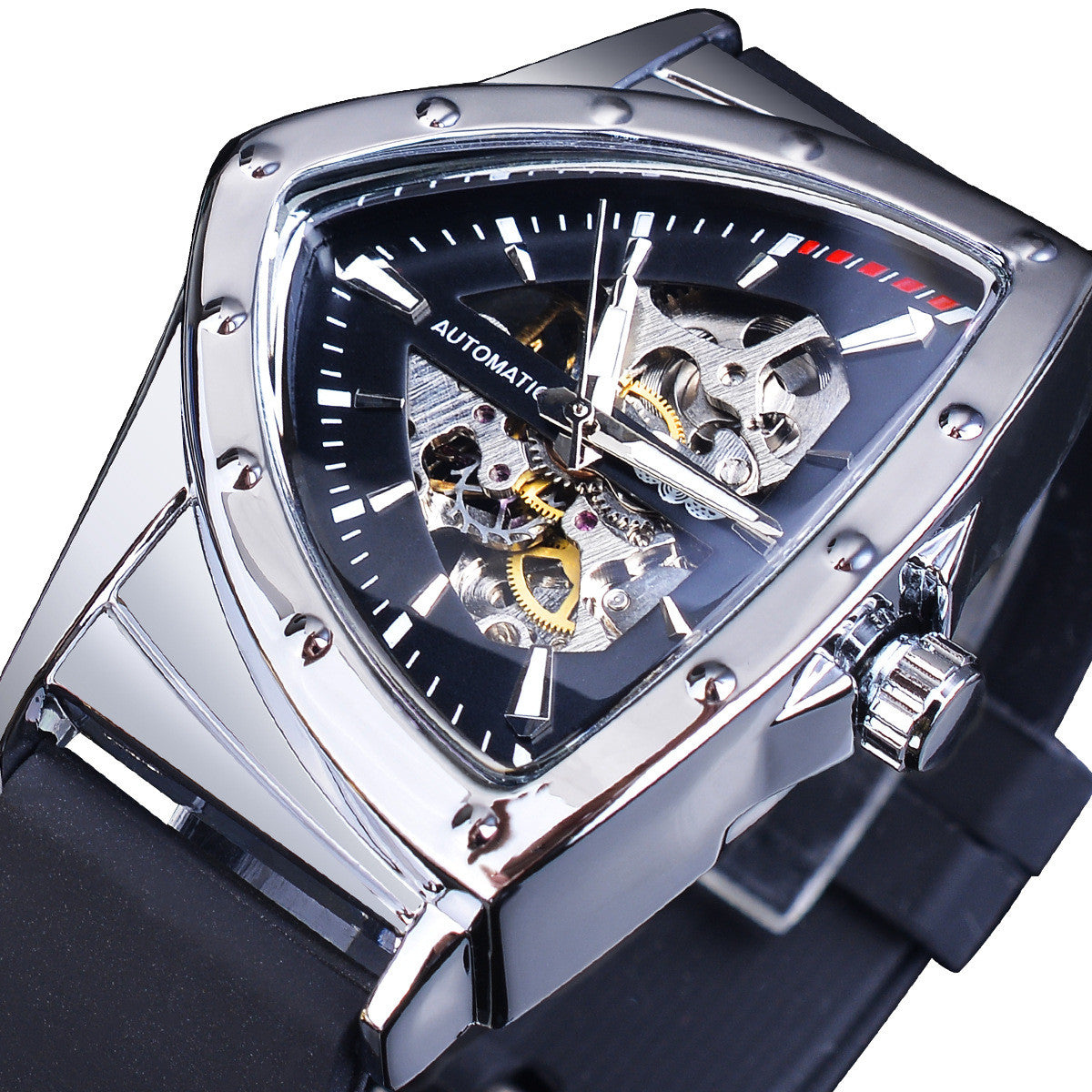 Rynx | Skeleton Men's Automatic Mechanical Watch Silicone Strap