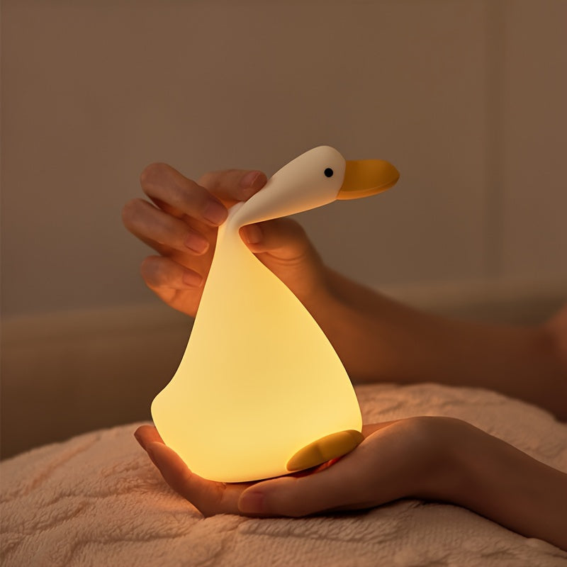 Rynx | DreamDuck - Silicone Night Light with USB Rechargeable Touch Sensor and 3 Brightness Levels