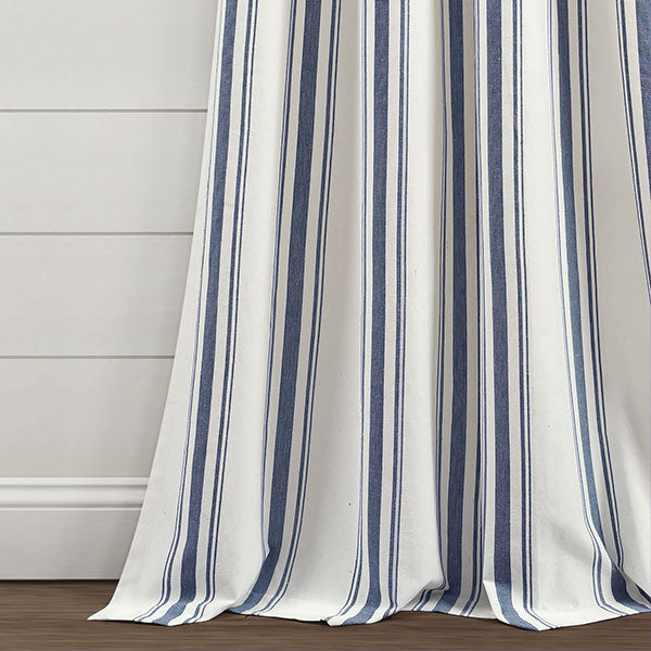 Rynx | Eco-friendly farmhouse striped yarn-dyed curtains, choose your color and size
