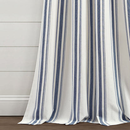 Rynx | Eco-friendly farmhouse striped yarn-dyed curtains, choose your color and size