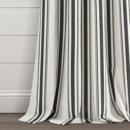 Rynx | Eco-friendly farmhouse striped yarn-dyed curtains, choose your color and size