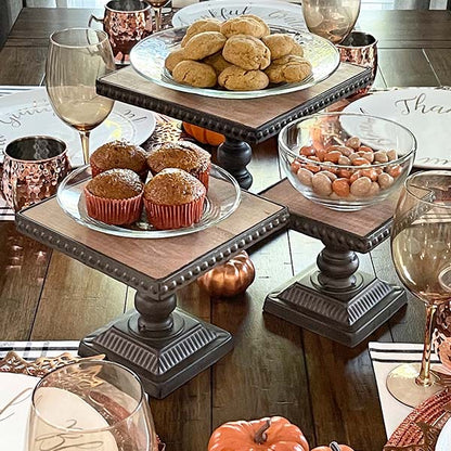 Rynx | Pearl Dessert Stand, Set of 3 | Choose Your Style