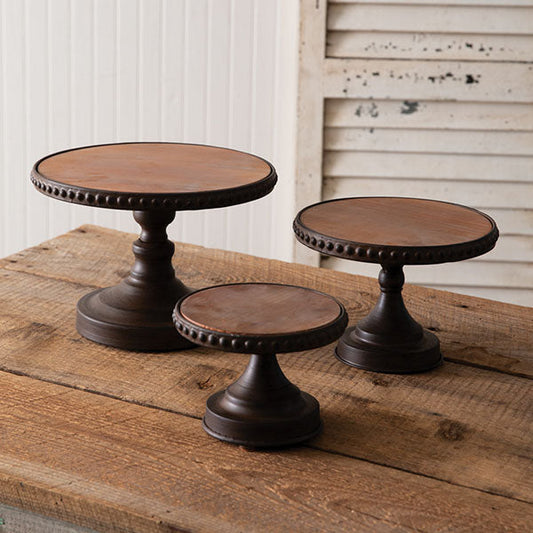 Rynx | Pearl Dessert Stand, Set of 3 | Choose Your Style